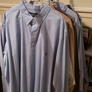 Big and Tall Mens button down long sleeve shirts